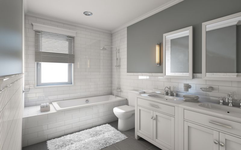 Master Bathroom with Double Vanities